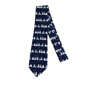 Parquet Boys Youth Snowman Christmas Holiday Neck Tie